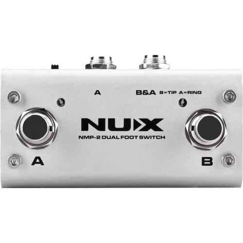 NUX Universal Dual Foot Switch Guitar Speaker Control Pedal Metal for Guitar Accessories Remote Effects Pedal Keyboard Modules
