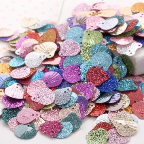 110pcs 13mm Diy Shells Sequins For Crafts Garment Bag Dance Dress Hat Purple Shoes Accessories Sewing Loose Sequins Paillette