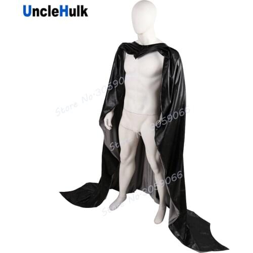Bat Cloak Big Black Double Layers Cape - Model B updated version - Immitation Leather Outside and Spandex Inside | UncleHulk