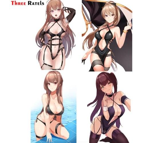Three Ratels F444 For Anime Bikini Garter Haneramu Azur Lane Car Stickers And Decals Waterproof Property Trunk Decoration