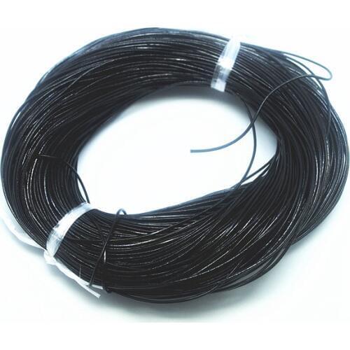 100 meters Genuine leather cord nice black thread size 1.0mm 100 meters length rose for jewelry making accessories