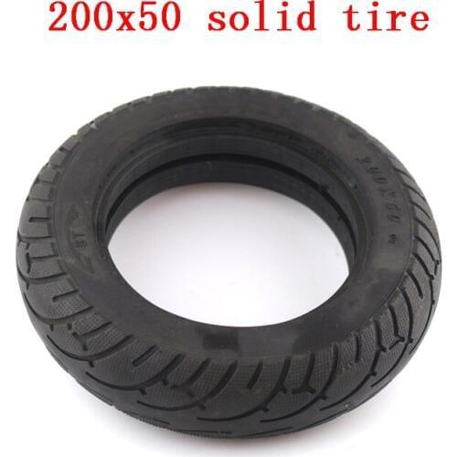 Mini folding electric scooter balancing car tires with slotted up 8 inch tire, small dolphin 200X50 solid tire