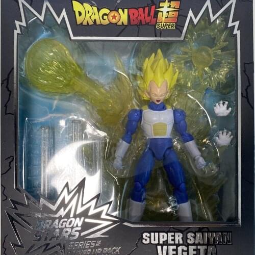 "Spot" Anime Bandai US Version of Dragon Ball Dragon Star Super Race Vegeta 6-inch Movable Doll Model Hand-made Gift