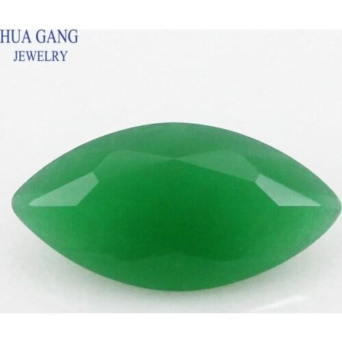 2x3~10x14mm Emerald Pear Stones Shape Loose Glass Beads Synthetic Gems For Jewelry Wholesale Free Shipping