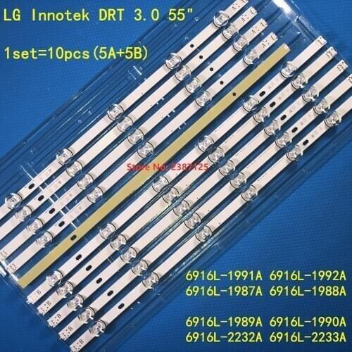 LED strip LG Innotek DRT 3.0 55" A/B type Rev01 6916L-2232A 6916L-2233A For 55LB565U 55LB563V 55LB582B 55LB629V 55B582V 55LB5820