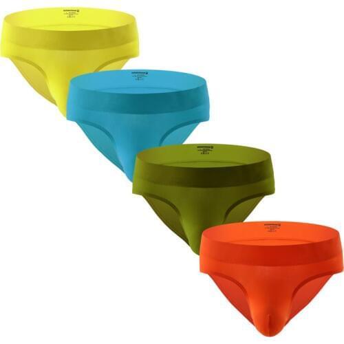4PCS/Lots Mens Briefs Jock Strap Penis Pouch Underwear Calzoncillos Hombre Slip Tanga Gay Panties Ropa Interior Thongs Homwear