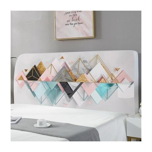Elastic All-inclusive Headboard Cover with Plant Animal Printed Dust proof Bed Head Cover Nordic Bed Head Back Protector 220cm
