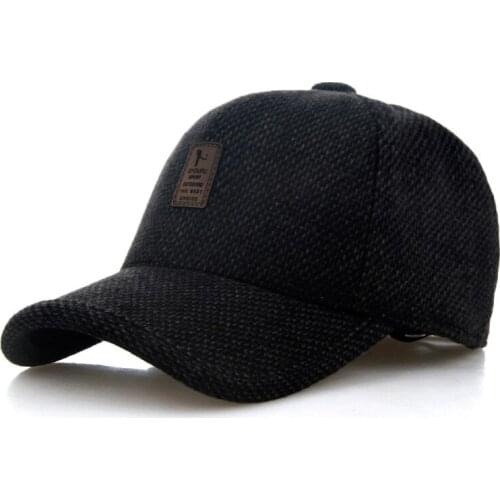 Winter Dad Hat 2019 Brand Baseball Cap Warm Thickened Cotton Snapback Caps Ear Protection Fitted Hats For Men