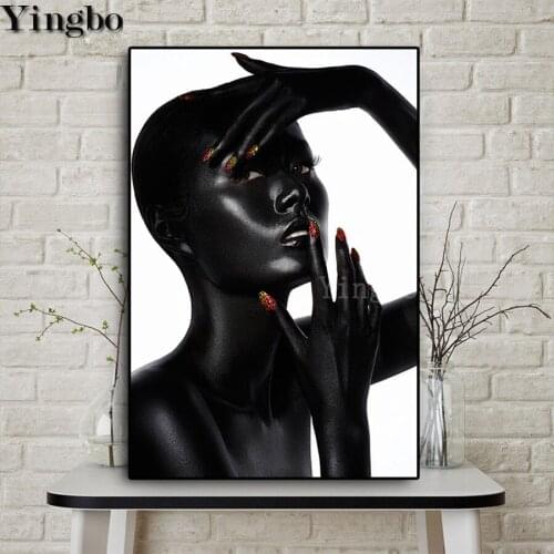 5d diy diamond painting African woman handmade embroidery Abstract full square round drill home decoration diamond decor Gift