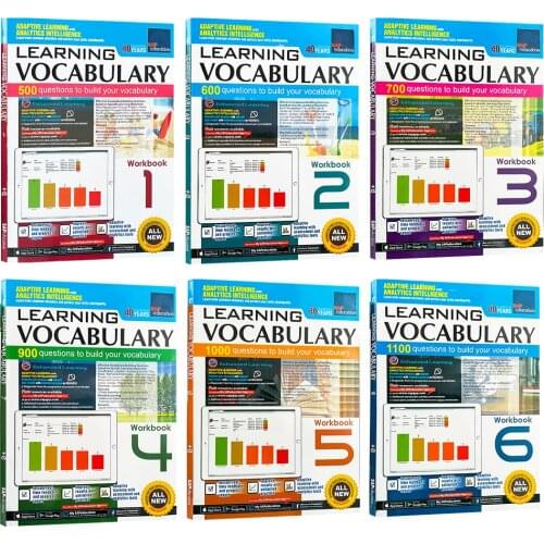 6 Books/set Early Education SAP Learning Vocabulary 1-6 Education English Wrod Learning Workbook Homeschool Supplies Educational