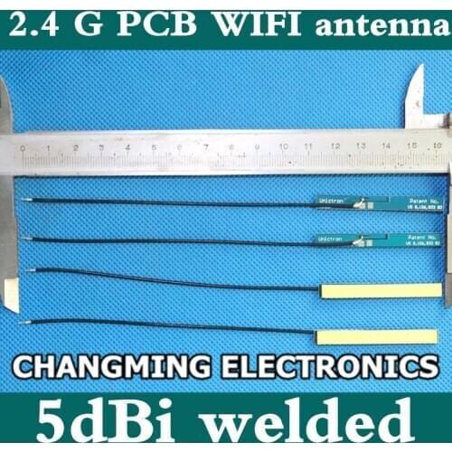 5dBi PCB antenna Planar antenna 2.4G WIFI module High gain built-in welded (working 100% Free Shipping)10PCS