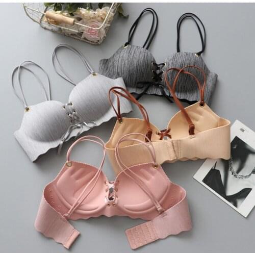 Super Push Up bras Sexy seamless womens underwear Wire Free Female bralette beauty back lingerie Ladies Brassiere