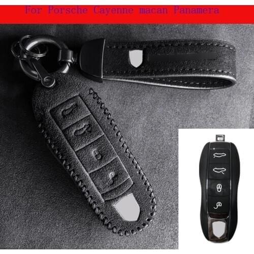 Car Key Case Key chain bag high quality suede For Porsche Cayenne macan Panamera