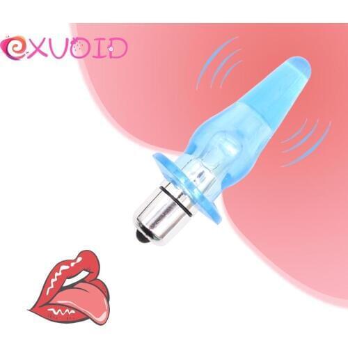 EXVOID Smooth Anal Vibrator Dildo Butt Silicone Plug Prostate Massage Anal Beads Vibrator Sex Toys for Women Adult Products
