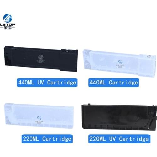 Good quality letop 220ml 440ml uv ink cartridge for mimaki jv33 mutoh eco solvent printer