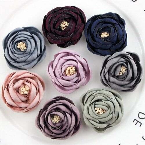 Mini Artificial Hair flower 50pcs/lot, Girls Beauty Popular Candy Colors hair accessories DIY Flower Clothing accessories