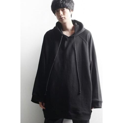 Hong Kong fashion brand mens loose long-sleeve hat autumn and Winter Department of simple size Korean version of the fashion ja