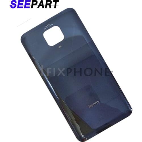 New For Xiaomi Redmi Note 9 Pro Max Battery Cover Back Glass Panel Rear Housing Case For Xiaomi Redmi Note 9 Pro Max Back batter