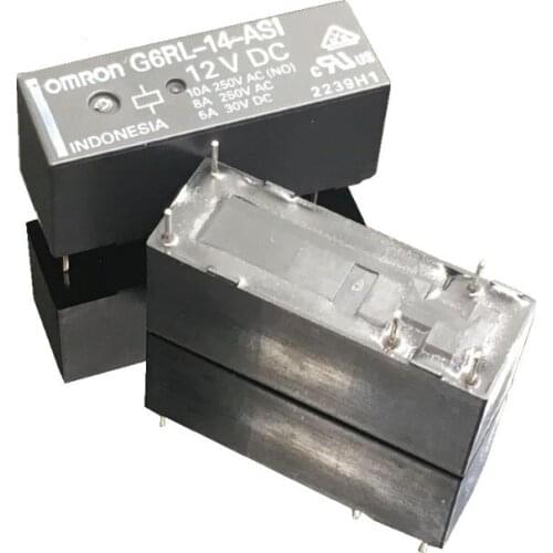 Original OMRON Relay G6RL-14-ASI-12VDC G6RL-14-ASI-12V G6RL-14-ASI-DC12 SPDT 12VDC