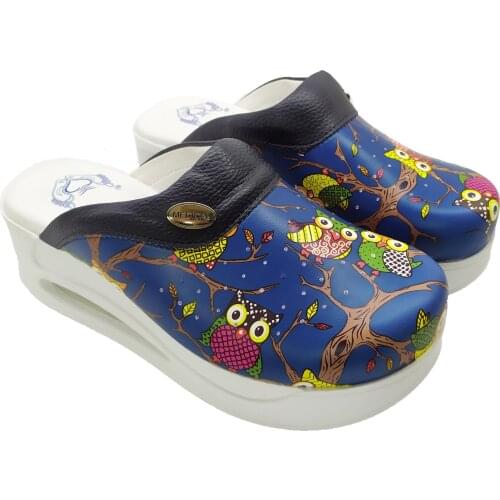 Orthopedic Sabo Slippers Doctor Nurse Hospital Cook Slippers Medical Slippers Heel Spur Reinforced Flat Sole Embossed Slippers