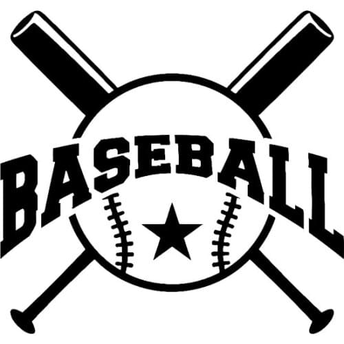 Car Stickers Personalized Baseball Sports Player Car Decoration Accessories Stickers Are Suitable for Various Models, 14cm*13cm