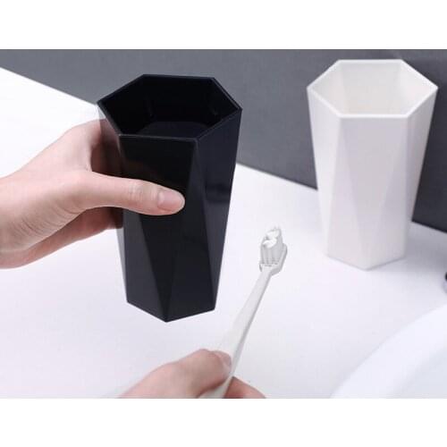 300ml Bathroom Tumbler Wash Brush Cup Travel Toiletries Toothbrush Cup Plastic Anti-Slip Bathroom Accessories