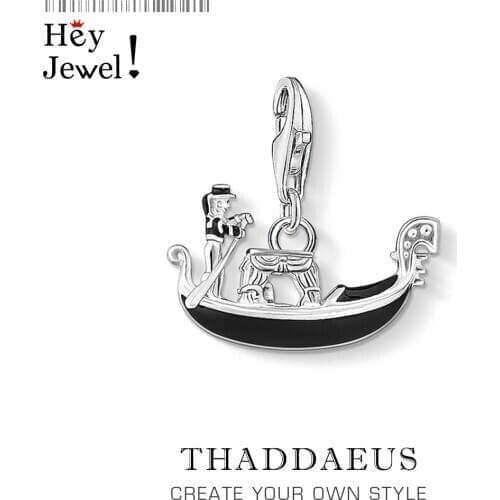 Charm Pendant Venice Gondola,Europe Accessories Good Jewelry For Women Men,2020 Romance Gift In 925 Sterling Silver Fit Bracelet