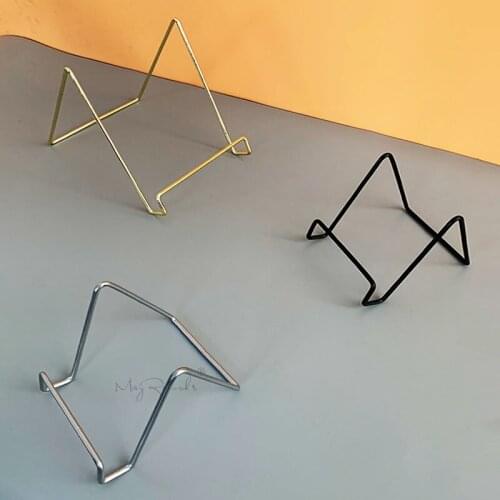 Portable Plate Holder Picture Frames Photo Pedestal Holder Plastic Display Stand Bowl Dish Tray Racks Storage Organizer