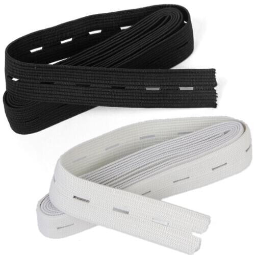 Rubber Band Sewing Elastic Cord Elastic Cord Elastic Bands 2cm White And Black