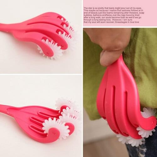 4 Fingers Buttock Hip Massager Roller Rolling Head Back Leg Body Relax Relieve Fatigue Promote Blood Circulation Bein Trainer