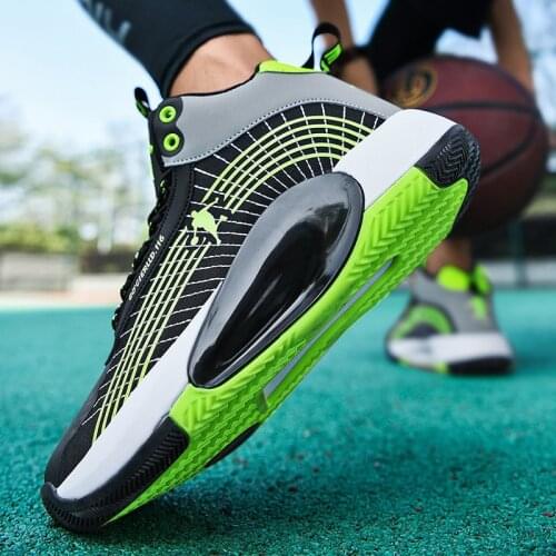 Luxury Brand Boy Basketball Shoes Anti-Slippery High Top Sneakers For Men Designer Outdoor Basketball Shoe Brand Sport Shoes Man