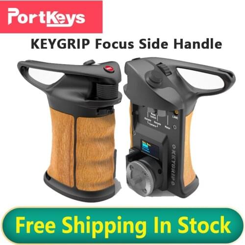 Portkeys KEYGRIP Focus Side Handle Control Hand Grip For Panasonic RED Canon Sony BMPCC 4K/6K Tilta NUCLEUS -N/M Camera Z CAM