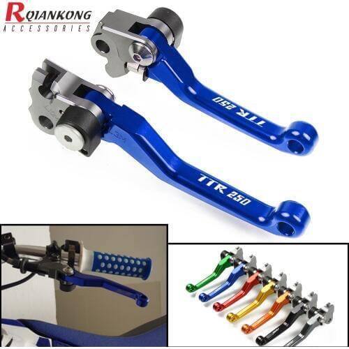 Motorcycles Dirt Bike Brake Clutch Levers CNC Pivot Foldable handle levers For yamaha TTR250 TTR 250 1993 1994 1995 1996 1997
