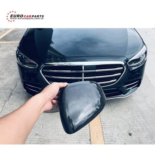 S class W223 dry carbon material side mirror cover excellent fitment car parts for S class 2021 W223 S63 car accessories