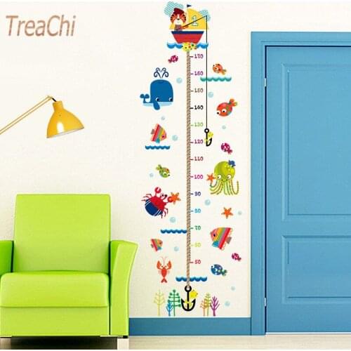 Cartoon Height Measurement Wall Sticker Removable Children Room Home Decoration DIY Stickers