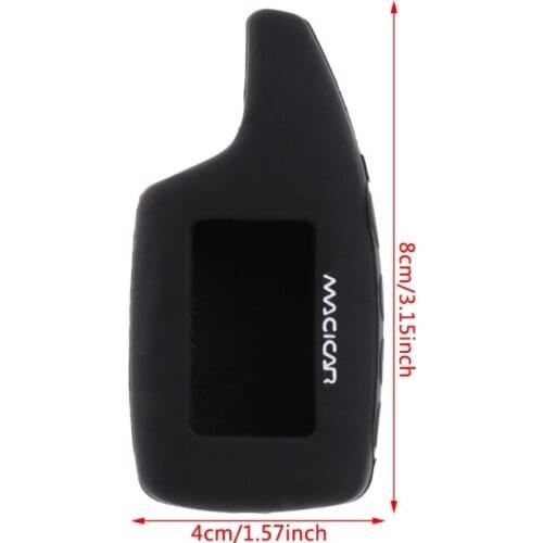 Mini Soft Silicone Case Shell For Scher-khan Magicar 5 Two Way Car Alarm LCD Remote