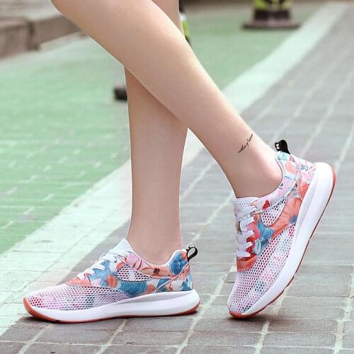 High Platform Sports Shoes Womens Sneakers Sport Shoes for Women Running Shoes Ladies Sports Shoes Woman Breathable White