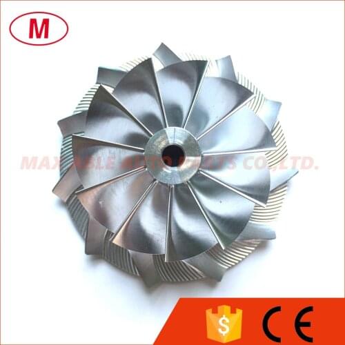 TD04HL 16G 48.30/68.00mm 11+0 blades Forward Rotation Turbo Billet Compressor wheel/Aluminum 2618/Milling compressor wheel