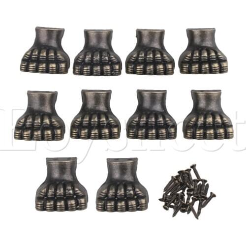 10 pcs Antique Corner Elephant Foot Type Corner Protector for Wooden Boxes