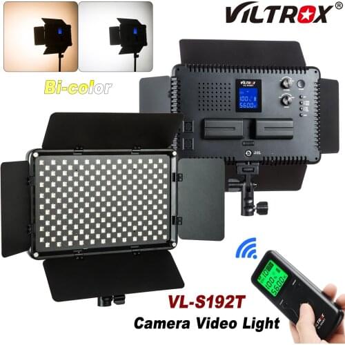 Viltrox VL-S192T Camera Photo LED Video Light 50W 3300k-5600K CRI95 Photography Light Remote Control for Studio Video Shooting