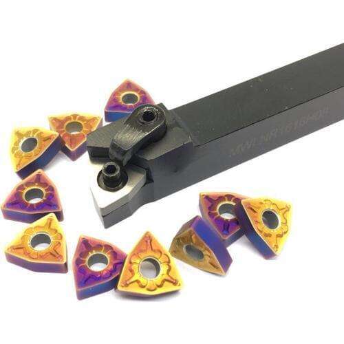 WNMG080408 10PCS+1PCS MWLNR1616H08 / MWLNR2020K08 / MWLNR2525M08 Turnning cutter holder turning tools holder carbide insert