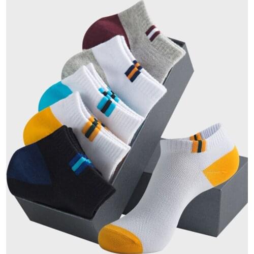 [10 Pair Free Delivery] New 2021 Socks Mens Summer Thin Boat Socks Sweat Breathing Short Socks Sports Hosiery