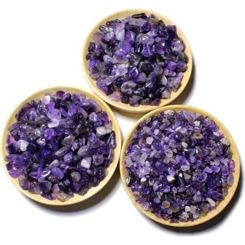 100g Natural Amethyst Gravel Fishbowl flowerpot Landscaping stone Purple stone