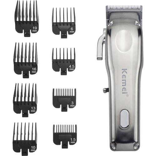 2021 Kemei Hair Trimmer LED Display Electric Metal Hair Clipper Professionnelle Barber Shaver Cutter Beard Hair Cutting Machine