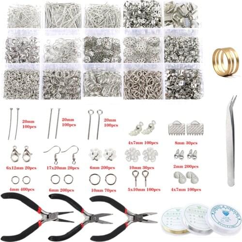 Alloy Accessories Necklace Earring Bracelet Flower Beads Caps Charms Connector For Jewelry Making Diy Supplies Kits For Women
