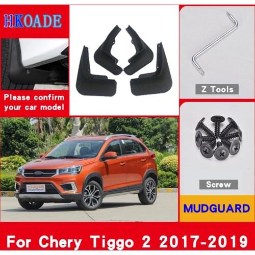 Car Fender Mud Flaps For Chery Tiggo 2 3X 2017 2018 2019 Mudguards Splash Guards Fender Mudflaps Car Fender Accessories