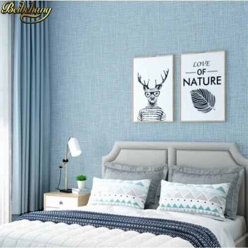 Beibehang papel de parede. Modern neoclassical straw textured solid color stripes plain wallpaper paper parede para quarto