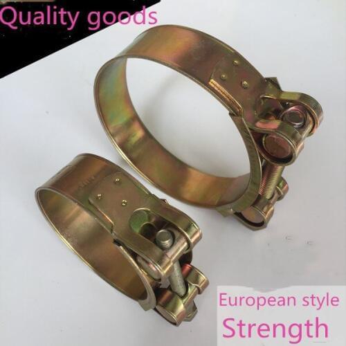 Free shipping European heavy duty heavy 304 stainless steel clamp hoop galvanized throat hoop