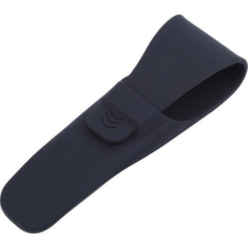 Black Barber Razor Silicone Portable Shaver Protective Case Beard Clipper Shaver Storage Bag Razor Blade