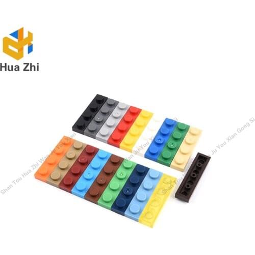 10PCS 3710 Plate 1 x 4Building Blocks Parts MOC DIY Education Build Toys Brick